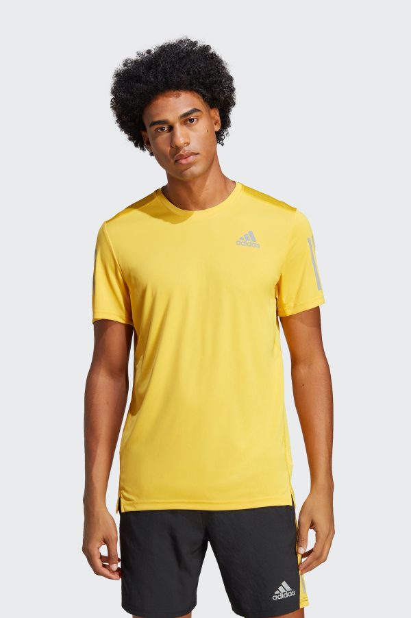 Camiseta de Running adidas Run It Hombre amarilla