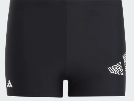 Bañador de Natación adidas 3 Bar Log Boxer Infantil negro