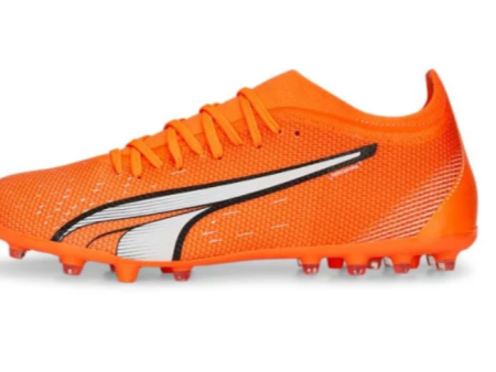 Botas de Fútbol Puma Ultra Match Mg Hombre Naranja